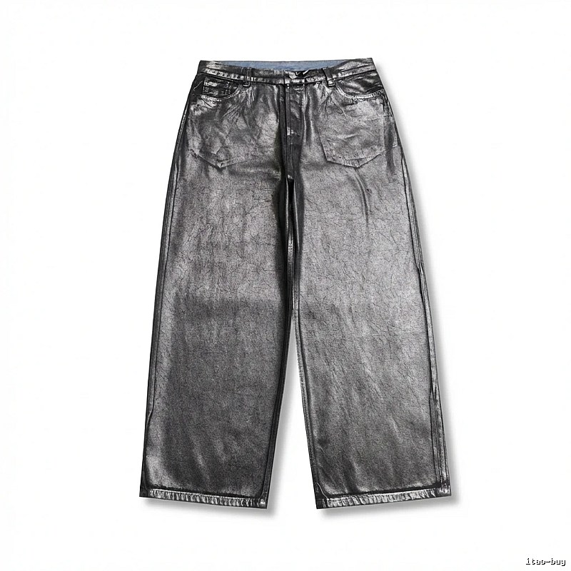 Acne Studios Metallic Wide-Leg Pants