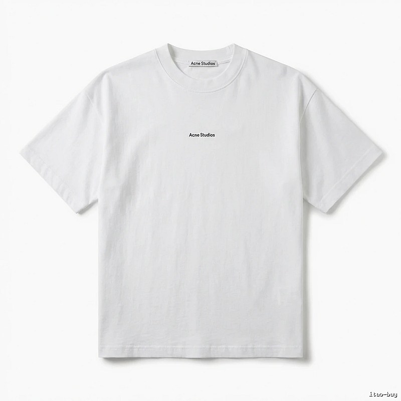 Acne Studios minimalist style white T-shirt