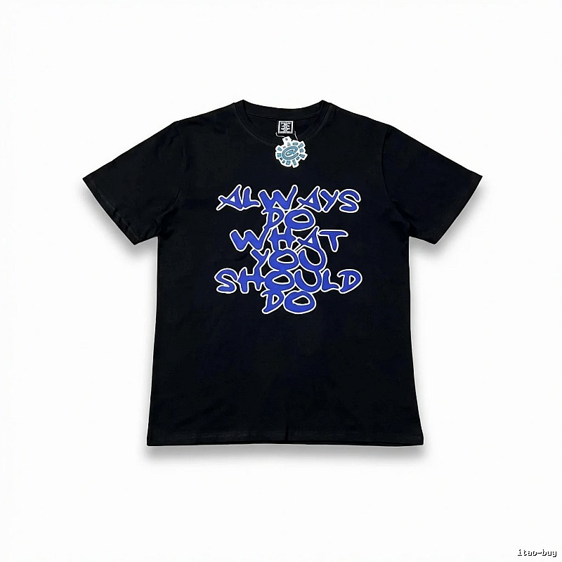 ADWYSD Trendy Brand Graffiti Style Black T-shirt