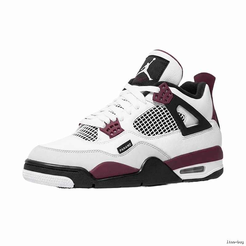 Air Jordan 4 Retro White Purple Shoes