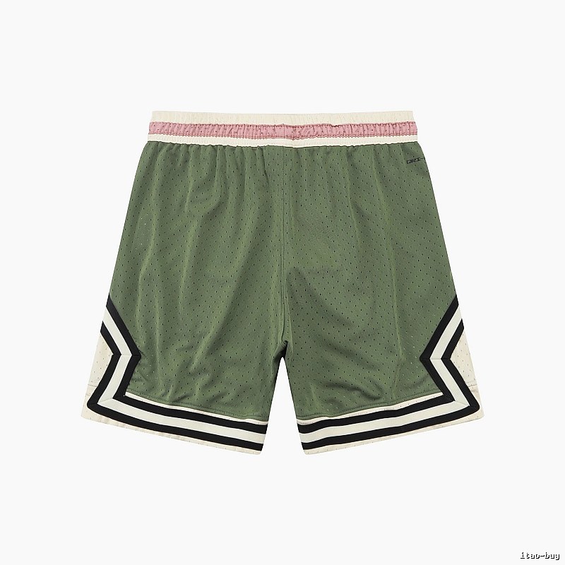 AJ retro-style green shorts