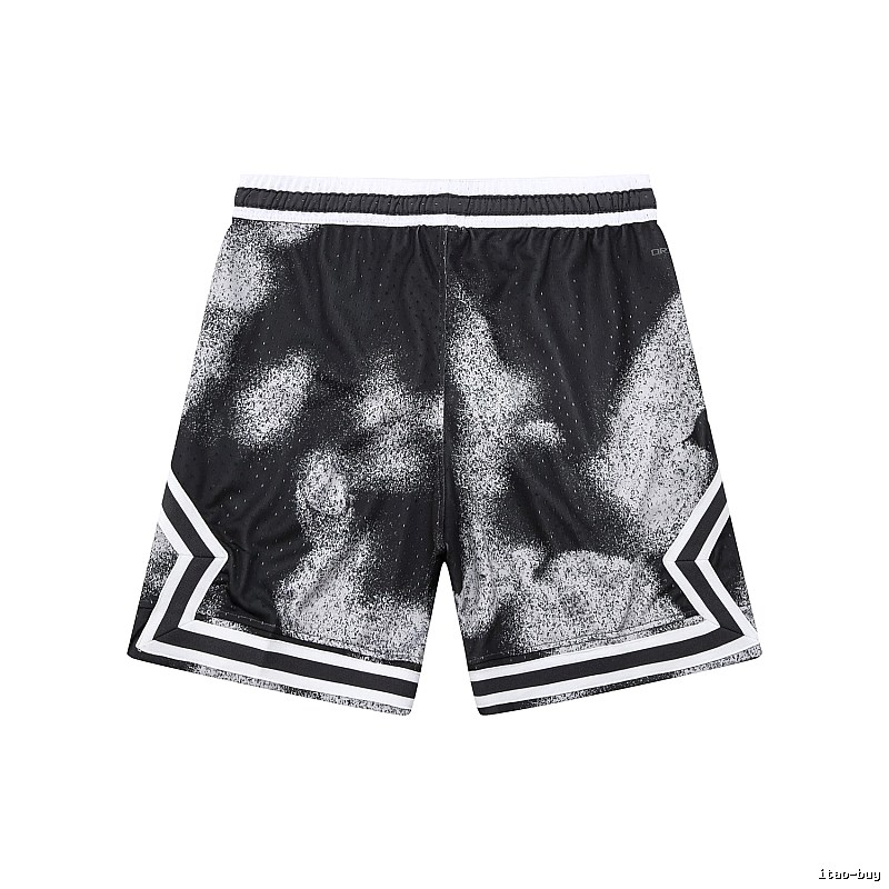 AJ Spray Painting Style Black Shorts