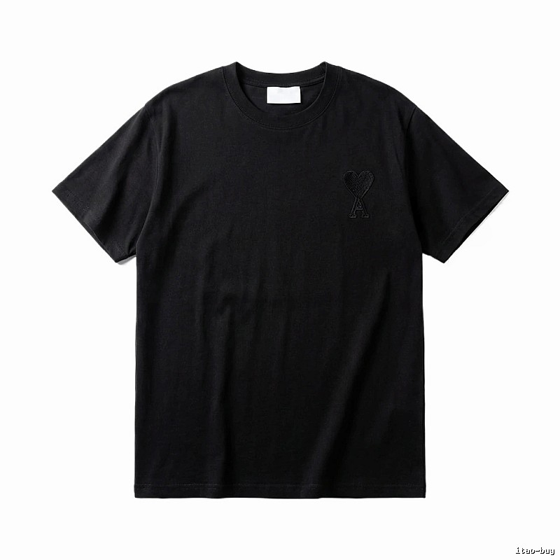 AMI Basic Simple Black T-shirt