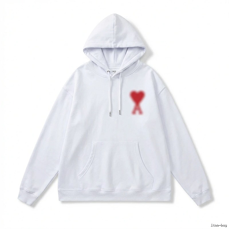 AMI Love Print Hoodie