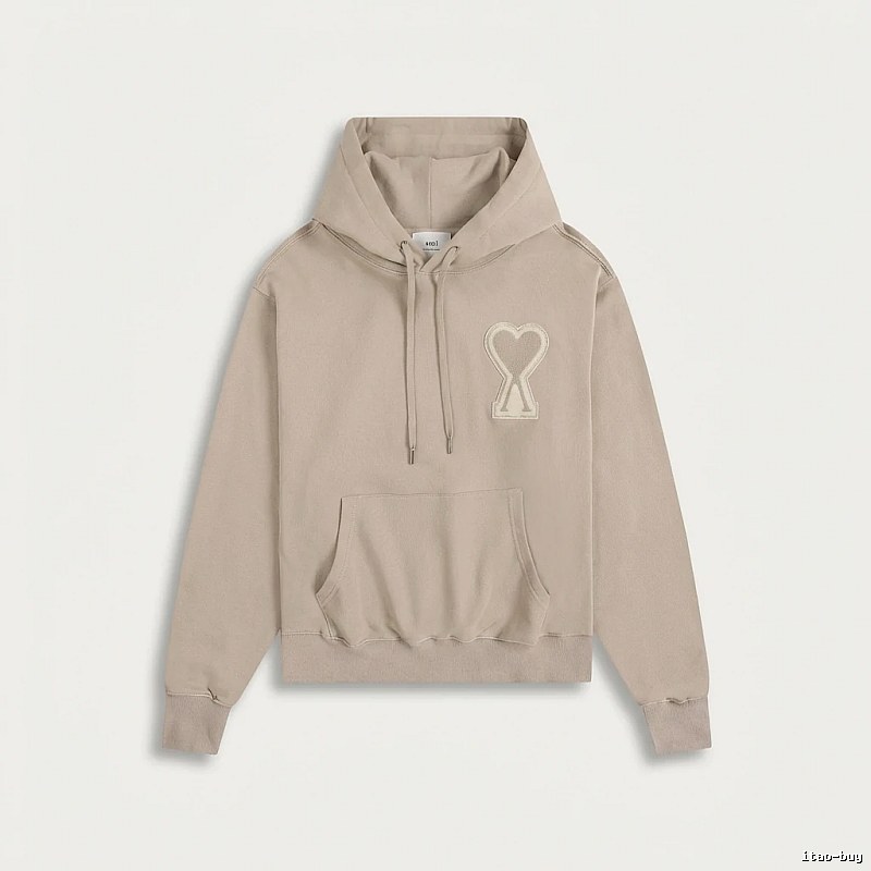 AMI Love Trend Brand Beige Sweatshirt