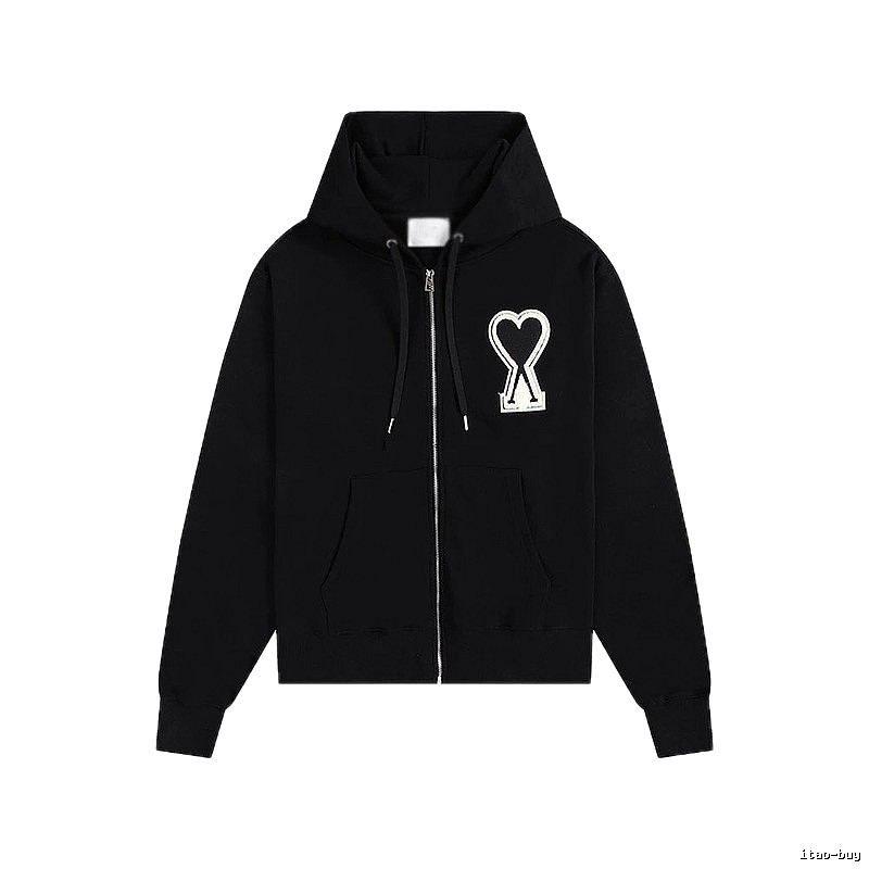 AMI Love Trendy and Cool Black Sweatshirt