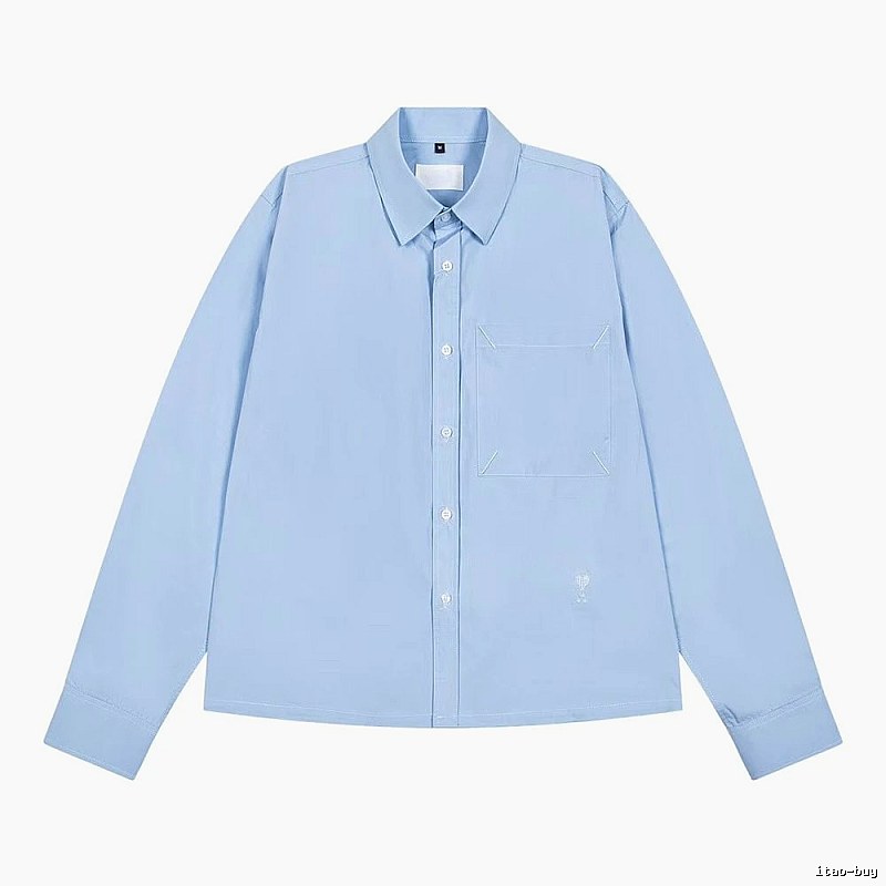 AMI minimalist style light blue shirt