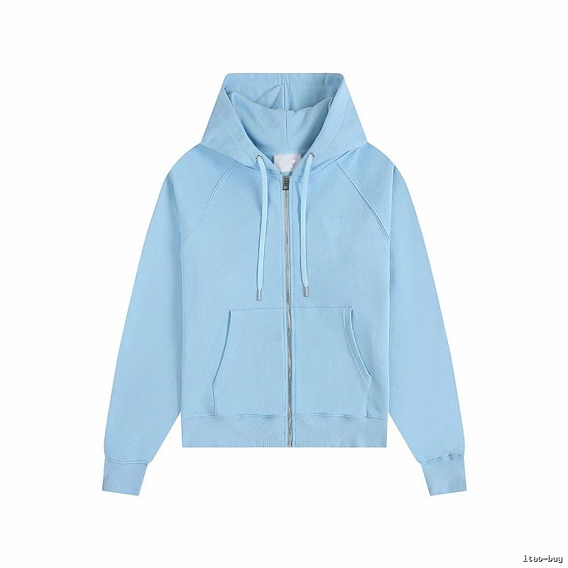 AMI minimalist style light blue sweatshirt