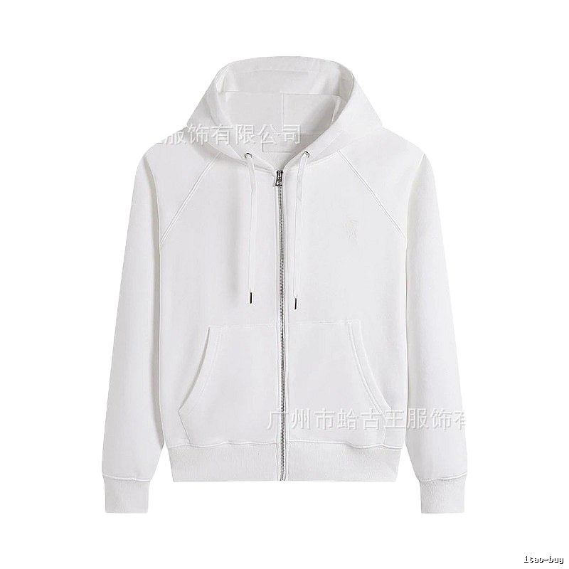 AMI minimalist style white hoodie
