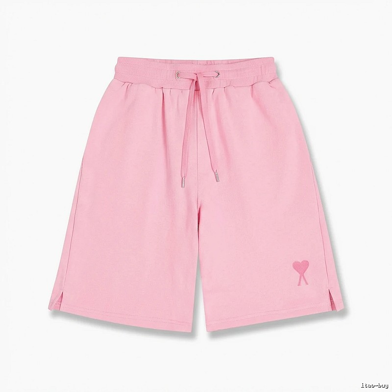 AMI pink shorts in a cute and casual style