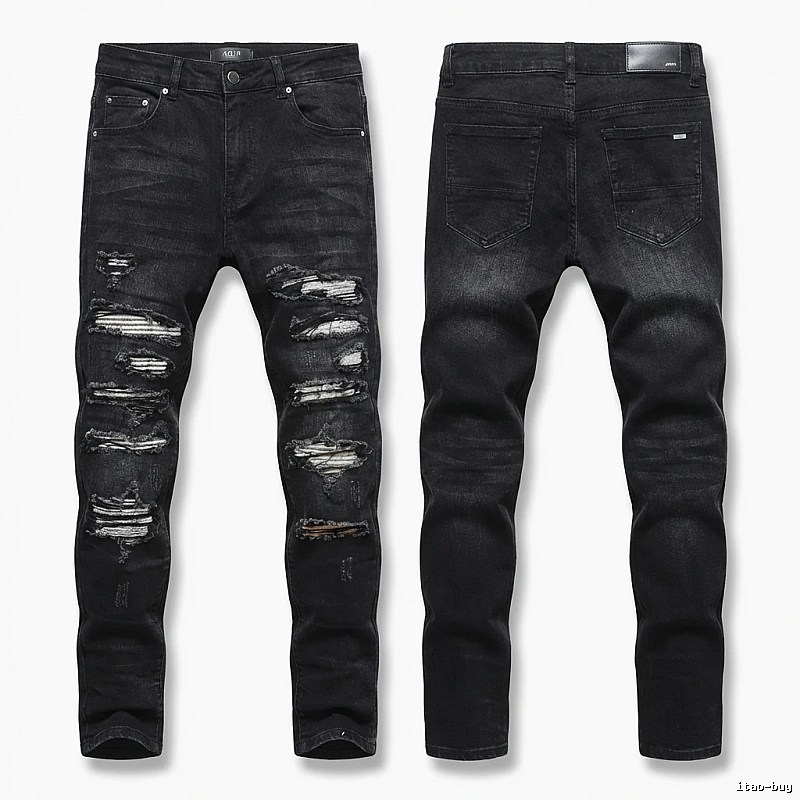 AMI Trendy Ripped Jeans with a Cool Style