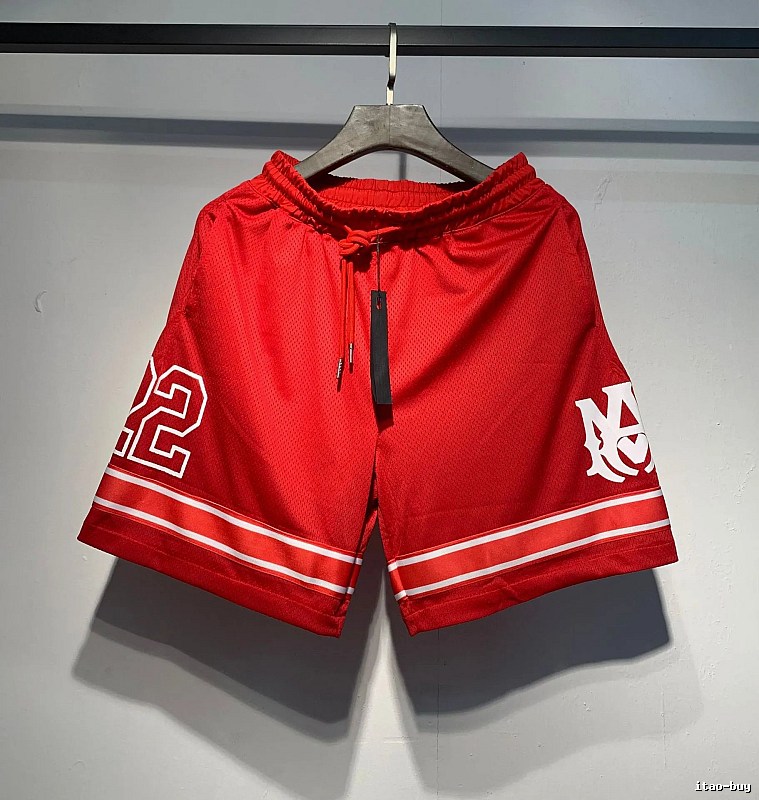 AMIRI American basketball style red sports shorts