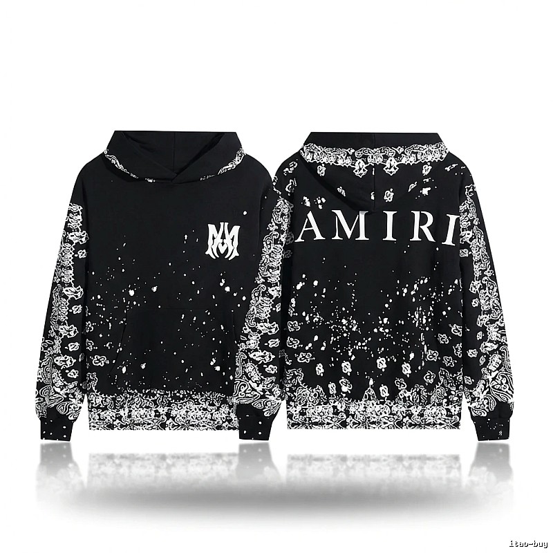 AMIRI Dark Style Cashew Flower Sweatshirt