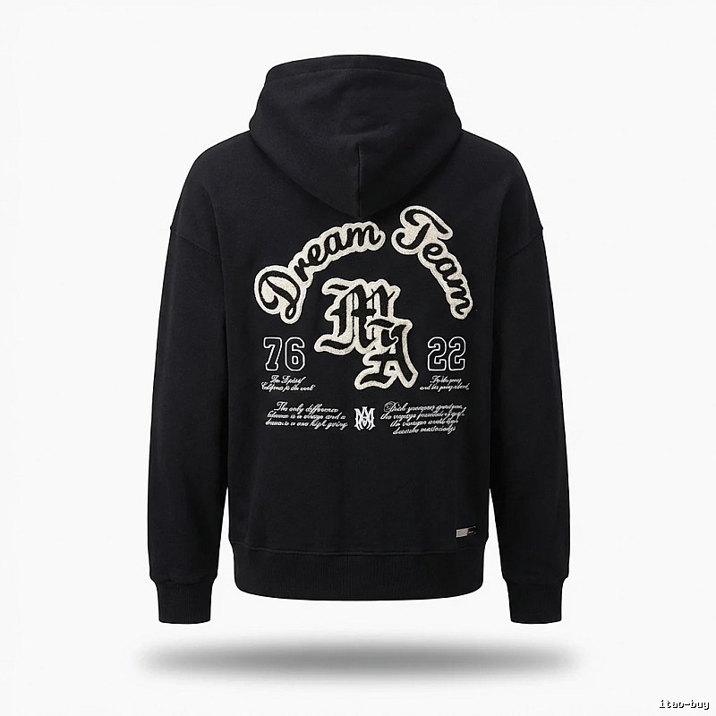 AMIRI Dream Team retro-style black sweatshirt