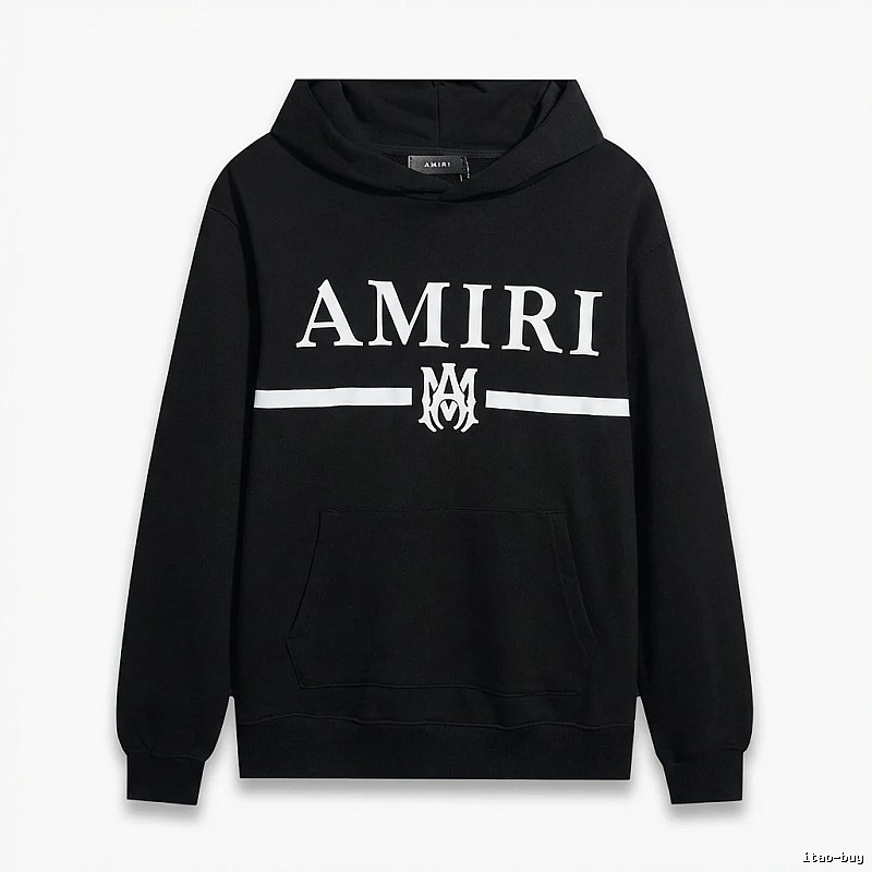 AMIRI Letter Print Black Sweatshirt
