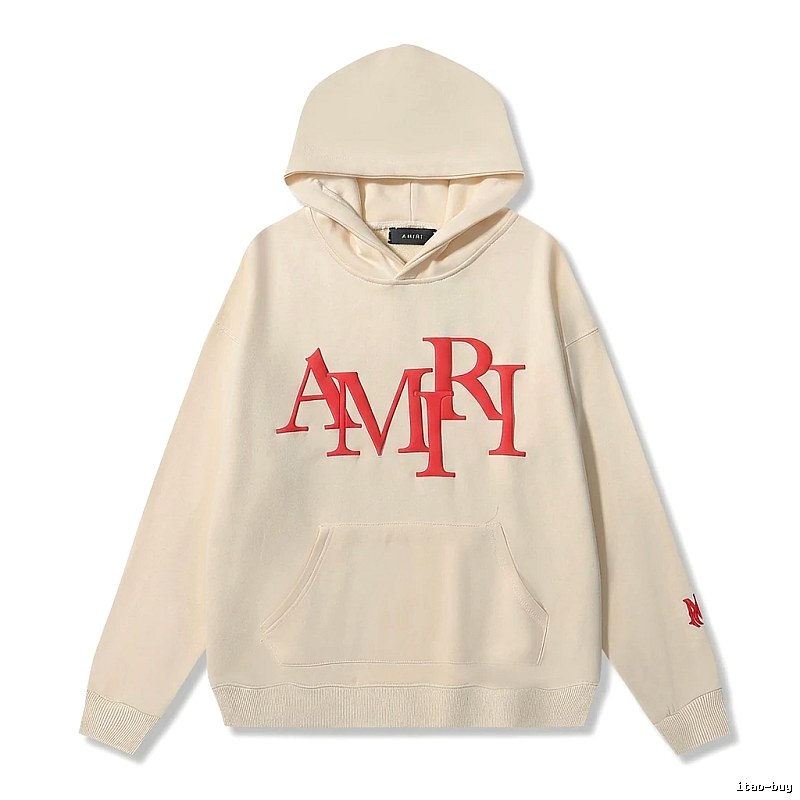 AMIRI Letter Style Beige Sweatshirt