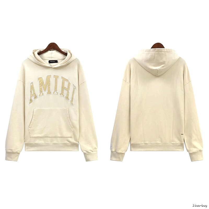 AMIRI Letter Style Off-white Hoodie