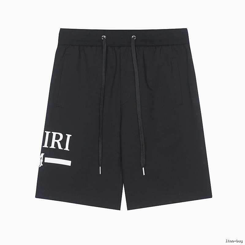 Amiri Logo Detail Logo shorts Black Casual Amiri with Relaxed Feel