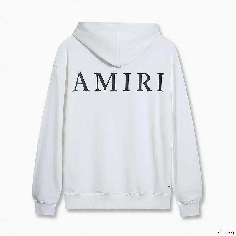 AMIRI minimalist style white hoodie