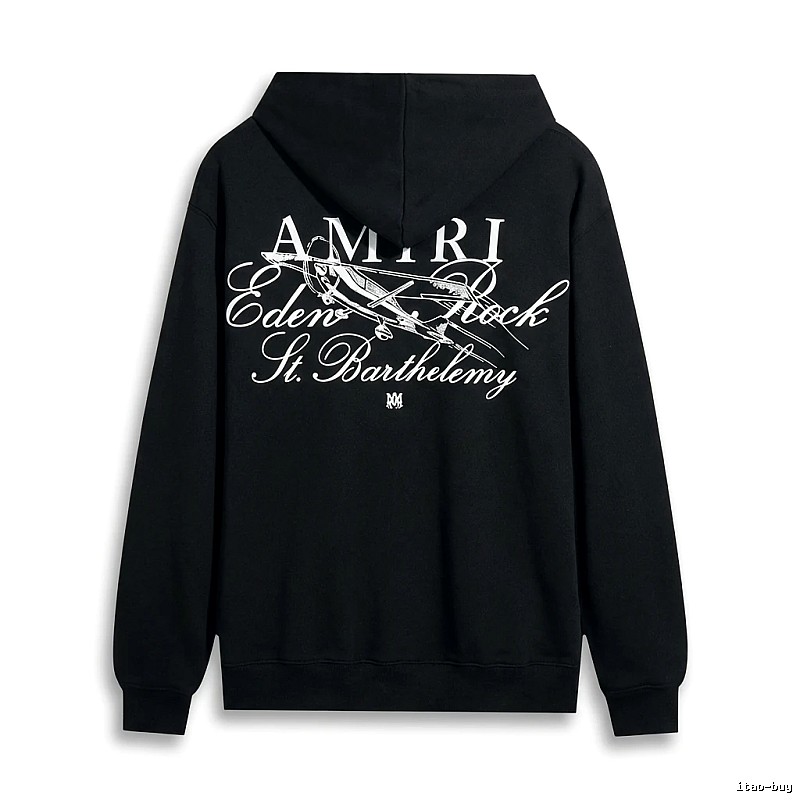 AMIRI Printed Retro Style Black Sweatshirt