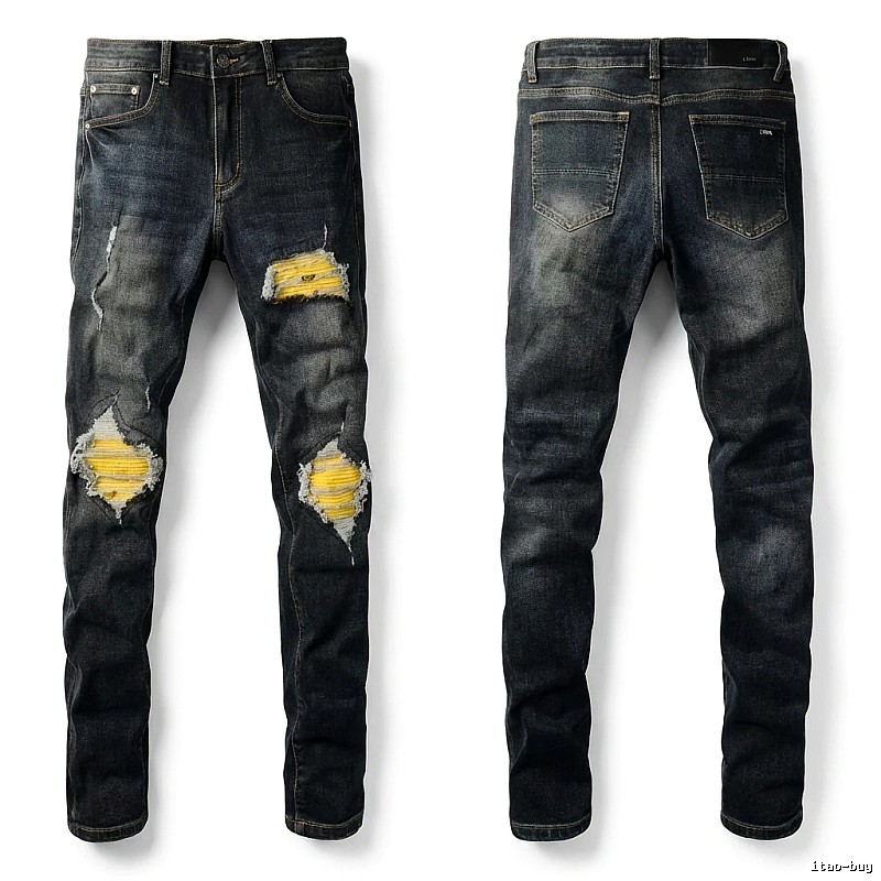 AMIRI Ripped Dark Jeans