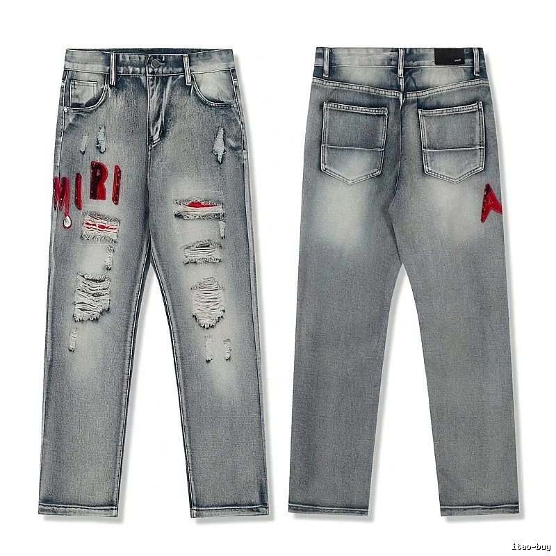 AMIRI Ripped Retro Style Jeans