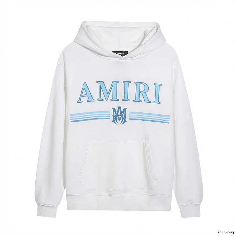 AMIRI simple style white hoodie