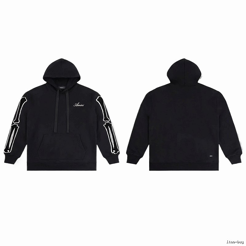 AMIRI Skull Style Black Hoodie