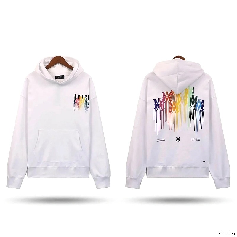 AMIRI Splatter White Hoodie