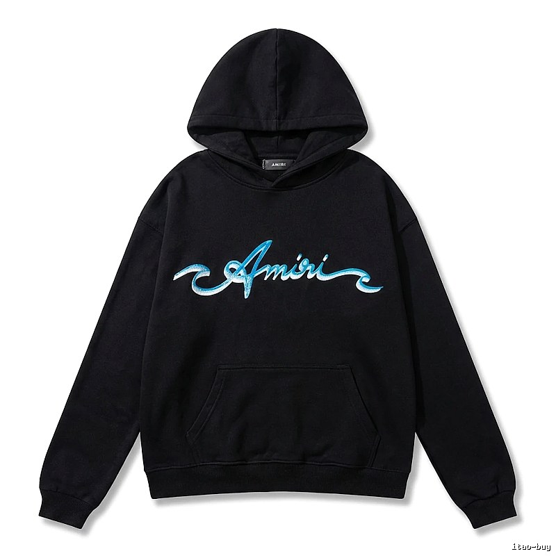 AMIRI Trendy Style Black Hoodie