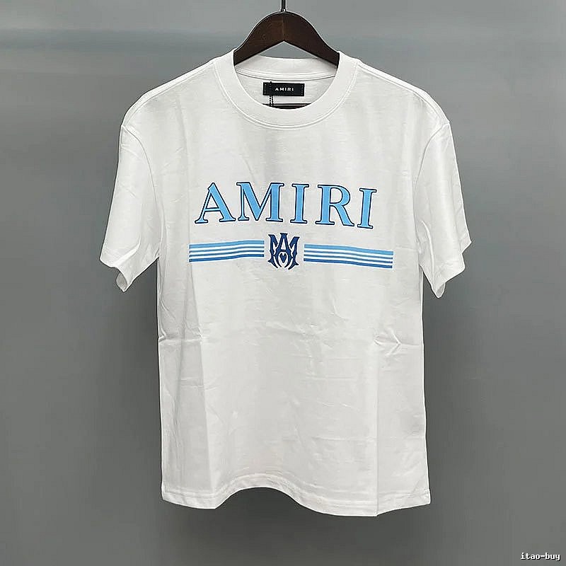 Amiri White Blue Records Graphic T-Shirt City Outfit