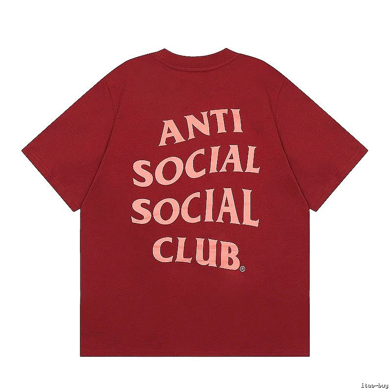 Anti Social Social Club Travel Logo T-shirt Black Orange Anti with Modern Look