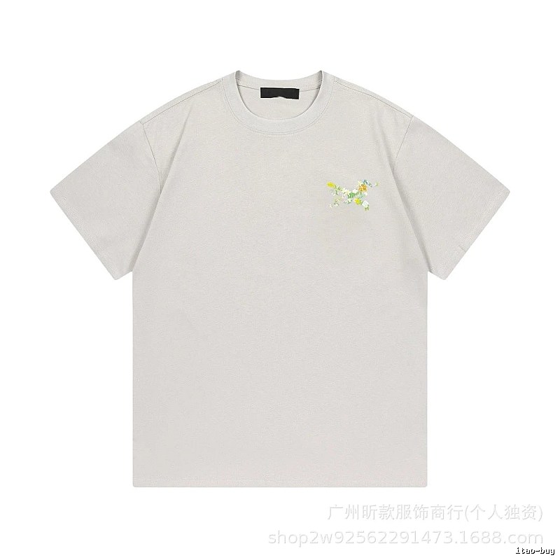 Arc'teryx Casual Light Grey Floral Short-sleeve T-shirt