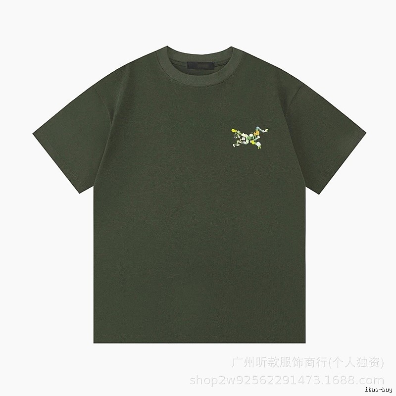 Arc'teryx Floral Logo Outdoor-style Army Green T-Shirt