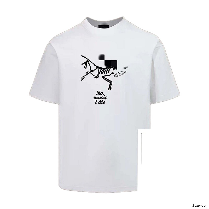 Arc'teryx Skull Print Trendy Cool Style White T-Shirt