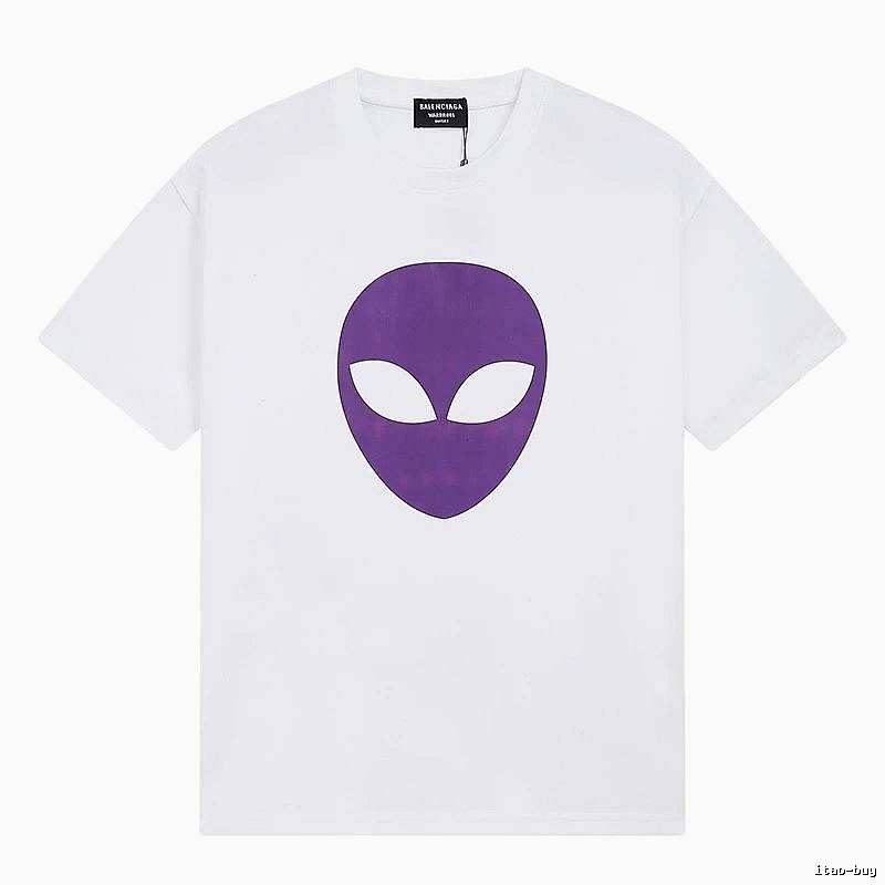 Balenciaga Alien Print White T-shirt