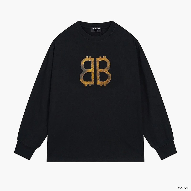 Balenciaga BB Print Black Sweatshirt