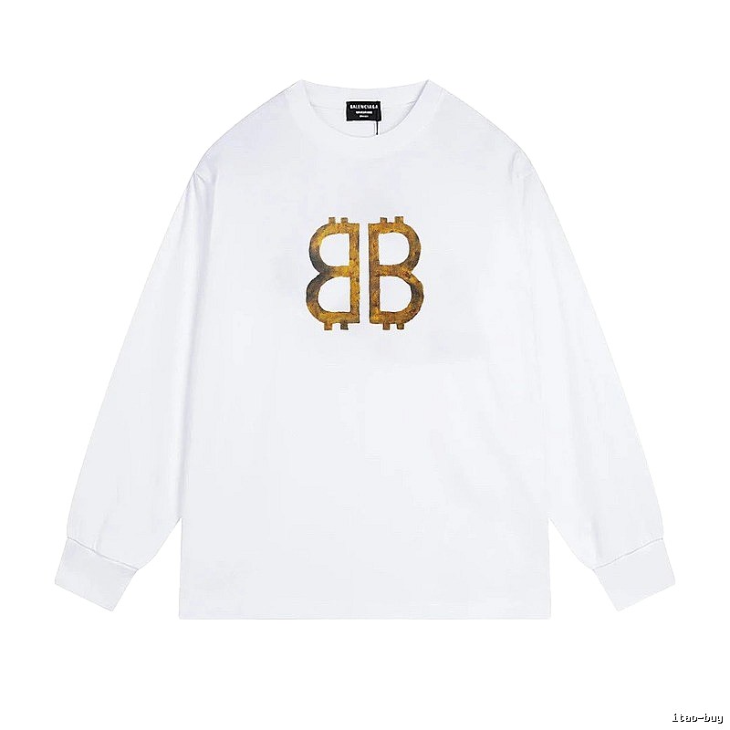 Balenciaga BB Print White T-shirt