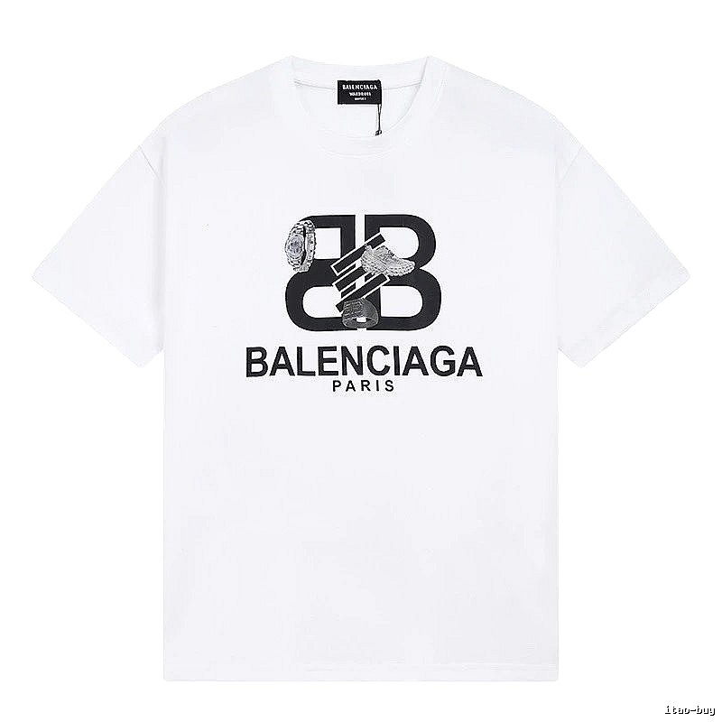 Balenciaga BB Series Simple White T-shirt