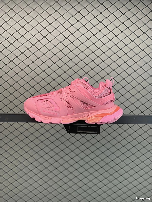 Balenciaga Chunky Runners in Bright Pink with Oversized Sole
