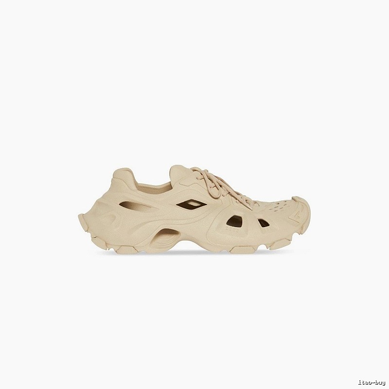 Balenciaga Cream Slip-on Shape Beige Mule Sneaker for Photo Ready Styling
