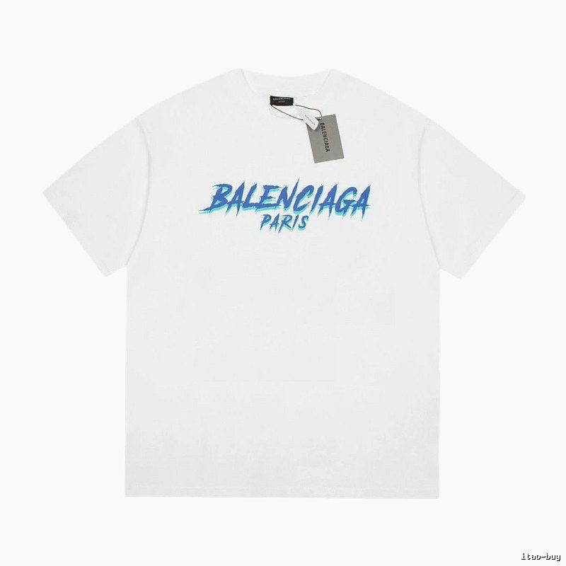 Balenciaga Graffiti Street Style White T-Shirt