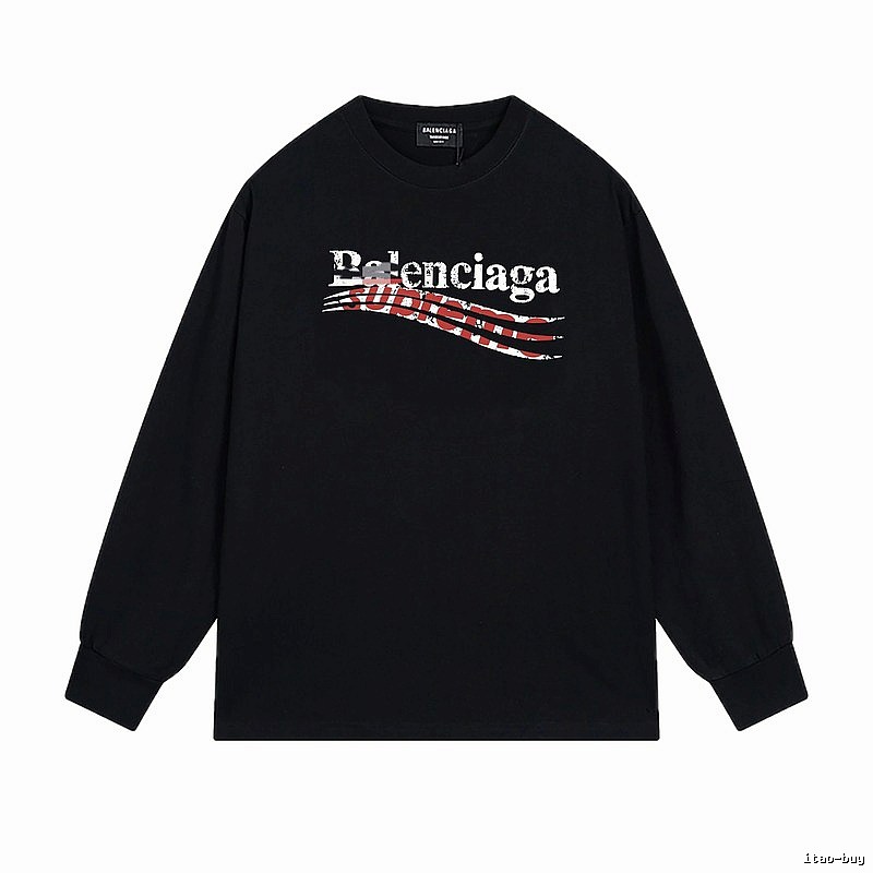 Balenciaga graffiti-style black T-shirt