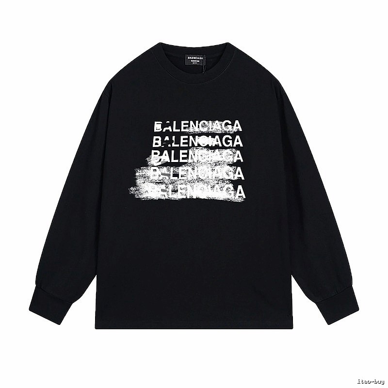 Balenciaga graffiti-style black T-shirt