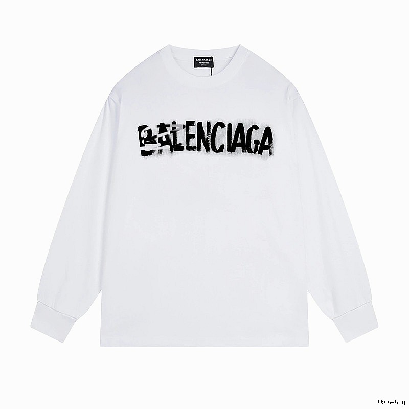 Balenciaga graffiti-style white T-shirt