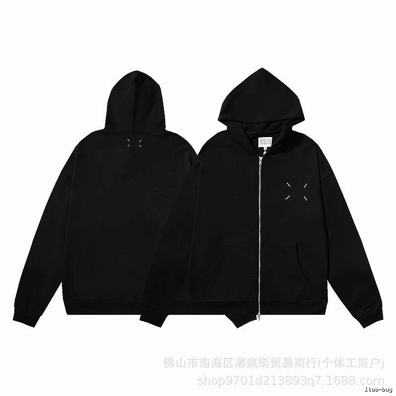 Balenciaga Logo Detail Logo hoodie Black Pullover Small with Functional Detail