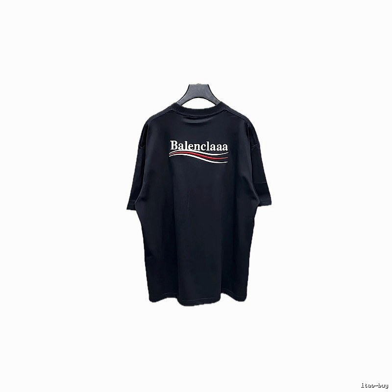 Balenciaga minimalist style black T-shirt