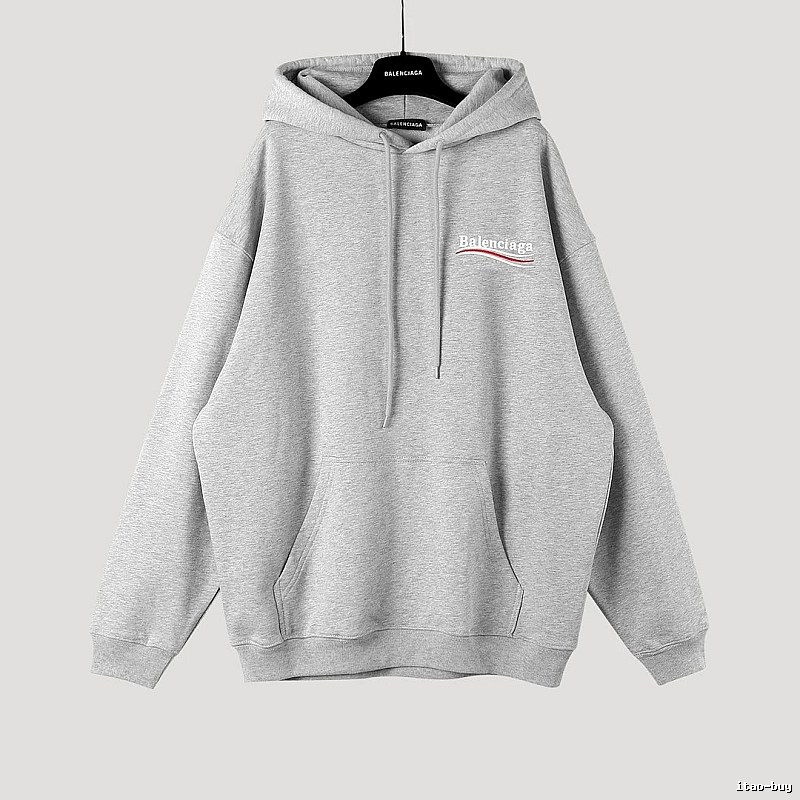 Balenciaga minimalist style grey hoodie