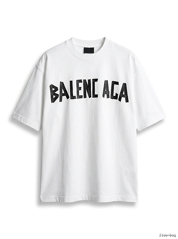 Balenciaga minimalist style white T-shirt