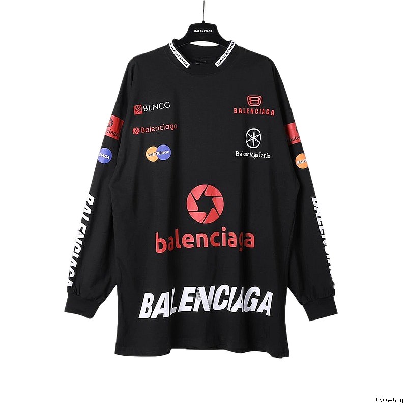 Balenciaga printed black sweatshirt
